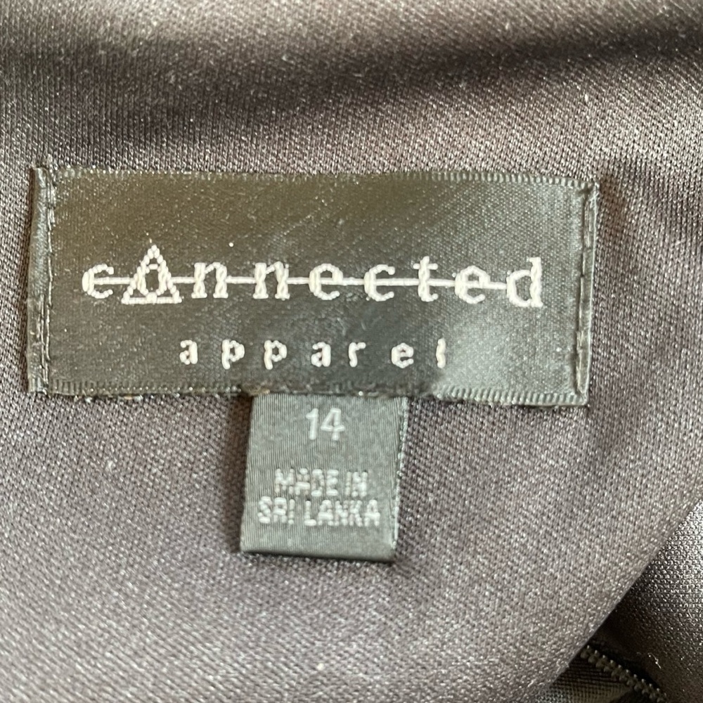 ❤️ Connected Apparel Audrey Pearl Jeweled Black Retro Sheath Dress - Picture 9 of 13